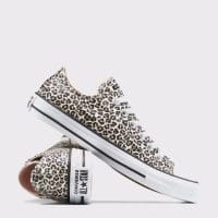 کتونی کانورس آل استار Chuck Taylor All Star Leopard مشکی مردانه و زنانه اورجینال