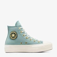 کتونی کانورس آل استار Chuck Taylor All Star Lift آبی روشن زنانه لژدار اورجینال