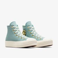 کتونی کانورس آل استار Chuck Taylor All Star Lift آبی روشن زنانه لژدار اورجینال