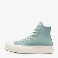کتونی کانورس آل استار Chuck Taylor All Star Lift آبی روشن زنانه لژدار اورجینال