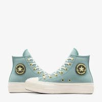 کتونی کانورس آل استار Chuck Taylor All Star Lift آبی روشن زنانه لژدار اورجینال