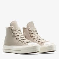 کتونی کانورس آل استار Chuck Taylor All Star Lift بژ زنانه اورجینال