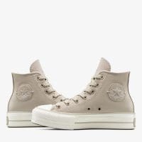 کتونی کانورس آل استار Chuck Taylor All Star Lift بژ زنانه اورجینال