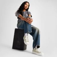 کتونی کانورس آل استار Chuck Taylor All Star Lift سبز زنانه اورجینال