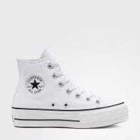 کتونی کانورس آل استار Chuck Taylor All Star Lift سفید لژدار مردانه و زنانه اورجینال