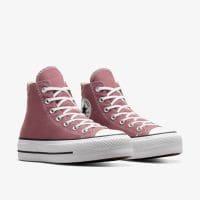 کتونی کانورس آل استار Chuck Taylor All Star Lift صورتی لژدار زنانه اورجینال