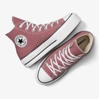 کتونی کانورس آل استار Chuck Taylor All Star Lift صورتی لژدار زنانه اورجینال