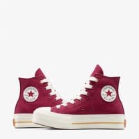کتونی کانورس آل استار Chuck Taylor All Star Lift صورتی لژدار زنانه اورجینال