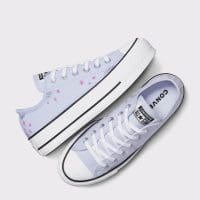 کتونی کانورس آل استار Chuck Taylor All Star Lift لژدار آبی آسمانی زنانه اورجینال