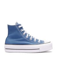 کتونی کانورس آل استار Chuck Taylor All Star Lift لژدار آبی زنانه اورجینال