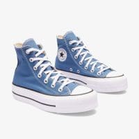 کتونی کانورس آل استار Chuck Taylor All Star Lift لژدار آبی زنانه اورجینال