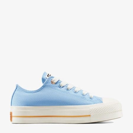 کتونی کانورس آل استار Chuck Taylor All Star Lift لژدار آبی زنانه اورجینال