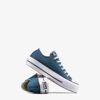 کتونی کانورس آل استار Chuck Taylor All Star Lift لژدار آبی زنانه اورجینال