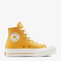 کتونی کانورس آل استار Chuck Taylor All Star Lift لژدار زرد زنانه اورجینال