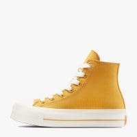 کتونی کانورس آل استار Chuck Taylor All Star Lift لژدار زرد زنانه اورجینال