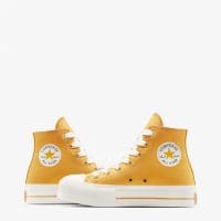 کتونی کانورس آل استار Chuck Taylor All Star Lift لژدار زرد زنانه اورجینال