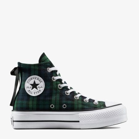 کتونی کانورس آل استار Chuck Taylor All Star Lift لژدار سرمه‌ای زنانه اورجینال