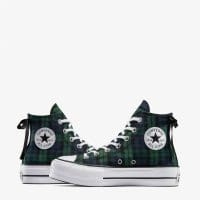 کتونی کانورس آل استار Chuck Taylor All Star Lift لژدار سرمه‌ای زنانه اورجینال