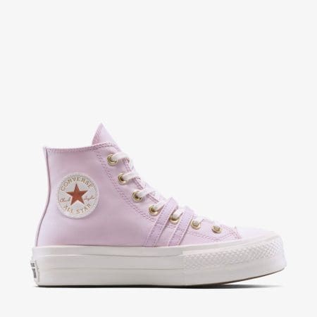 کتونی کانورس آل استار Chuck Taylor All Star Lift لژدار صورتی زنانه اورجینال