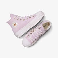 کتونی کانورس آل استار Chuck Taylor All Star Lift لژدار صورتی زنانه اورجینال