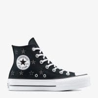 کتونی کانورس آل استار Chuck Taylor All Star Lift لژدار مشکی زنانه اورجینال