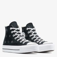 کتونی کانورس آل استار Chuck Taylor All Star Lift لژدار مشکی زنانه اورجینال