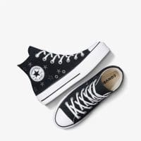 کتونی کانورس آل استار Chuck Taylor All Star Lift لژدار مشکی زنانه اورجینال