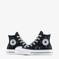 کتونی کانورس آل استار Chuck Taylor All Star Lift لژدار مشکی زنانه اورجینال