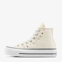 کتونی کانورس آل استار Chuck Taylor All Star Lift لژدار کرم آسمانی زنانه اورجینال