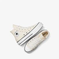 کتونی کانورس آل استار Chuck Taylor All Star Lift لژدار کرم آسمانی زنانه اورجینال