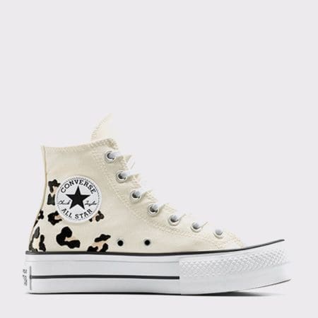 کتونی کانورس آل استار Chuck Taylor All Star Lift کرم زنانه اورجینال