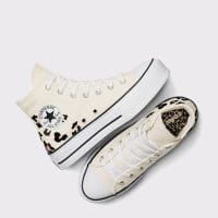 کتونی کانورس آل استار Chuck Taylor All Star Lift کرم زنانه اورجینال