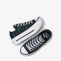 کتونی کانورس آل استار Chuck Taylor All Star Lift Double Stack لژدار سورمه‌ای مردانه و زنانه اورجینال