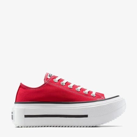 کتونی کانورس آل استار Chuck Taylor All Star Lift Double Stack لژدار قرمز مردانه و زنانه اورجینال