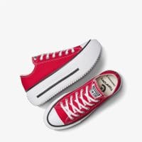 کتونی کانورس آل استار Chuck Taylor All Star Lift Double Stack لژدار قرمز مردانه و زنانه اورجینال
