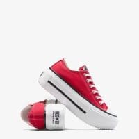 کتونی کانورس آل استار Chuck Taylor All Star Lift Double Stack لژدار قرمز مردانه و زنانه اورجینال