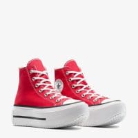 کتونی کانورس آل استار Chuck Taylor All Star Lift Double Stack لژدار قرمز مردانه و زنانه اورجینال