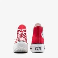 کتونی کانورس آل استار Chuck Taylor All Star Lift Double Stack لژدار قرمز مردانه و زنانه اورجینال
