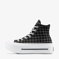 کتونی کانورس آل استار Chuck Taylor All Star Lift Double Stack مشکی زنانه اورجینال
