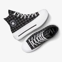 کتونی کانورس آل استار Chuck Taylor All Star Lift Double Stack مشکی زنانه اورجینال