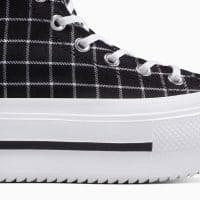 کتونی کانورس آل استار Chuck Taylor All Star Lift Double Stack مشکی زنانه اورجینال