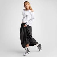 کتونی کانورس آل استار Chuck Taylor All Star Lift Double Stack مشکی زنانه اورجینال