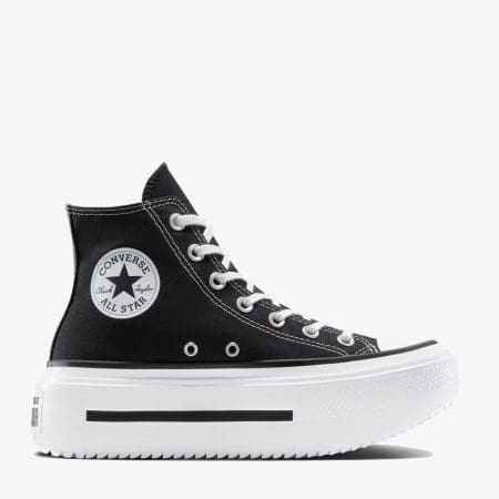کتونی کانورس آل استار Chuck Taylor All Star Lift Double Stack مشکی مردانه و زنانه اورجینال