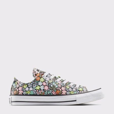 کتونی کانورس آل استار Chuck Taylor All Star Mini Flowers آبی مردانه و زنانه اورجینال