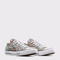 کتونی کانورس آل استار Chuck Taylor All Star Mini Flowers آبی مردانه و زنانه اورجینال