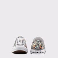 کتونی کانورس آل استار Chuck Taylor All Star Mini Flowers آبی مردانه و زنانه اورجینال