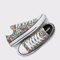 کتونی کانورس آل استار Chuck Taylor All Star Mini Flowers آبی مردانه و زنانه اورجینال