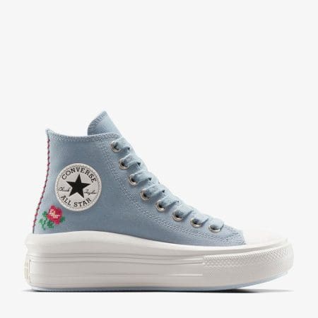 کتونی کانورس آل استار Chuck Taylor All Star Motion Rose آبی لژدار زنانه اورجینال