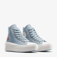 کتونی کانورس آل استار Chuck Taylor All Star Motion Rose آبی لژدار زنانه اورجینال