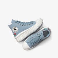 کتونی کانورس آل استار Chuck Taylor All Star Motion Rose آبی لژدار زنانه اورجینال